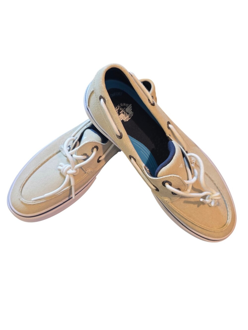 Dockers Canvas Boat Shoes with Lace Detail